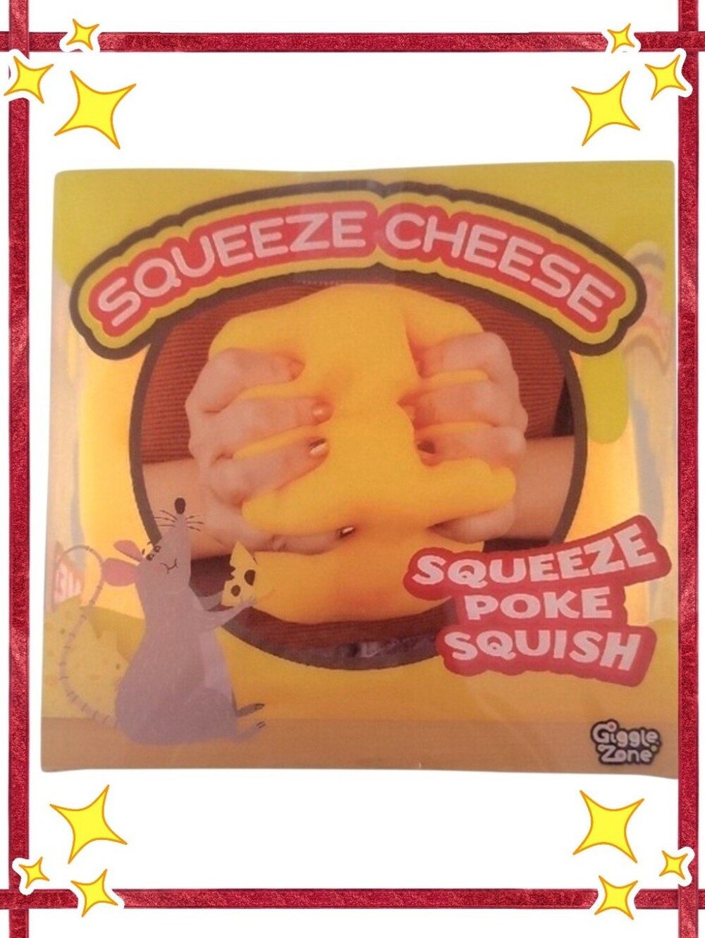 Sunny Days Jumbo Squeeze Cheese Squishy Toy - Yellow